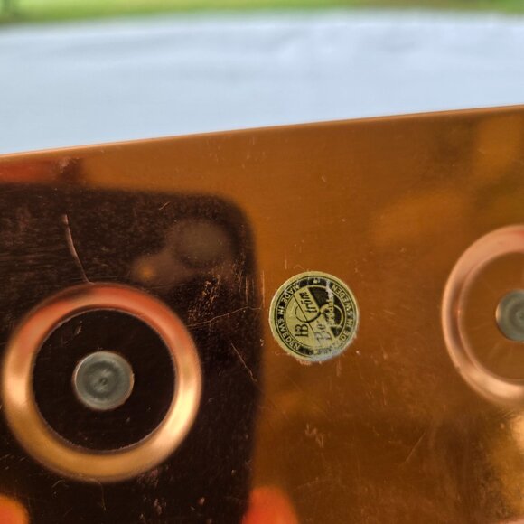 Copper Advent Candle Holder with Brass Handles - Picture 7 of 7